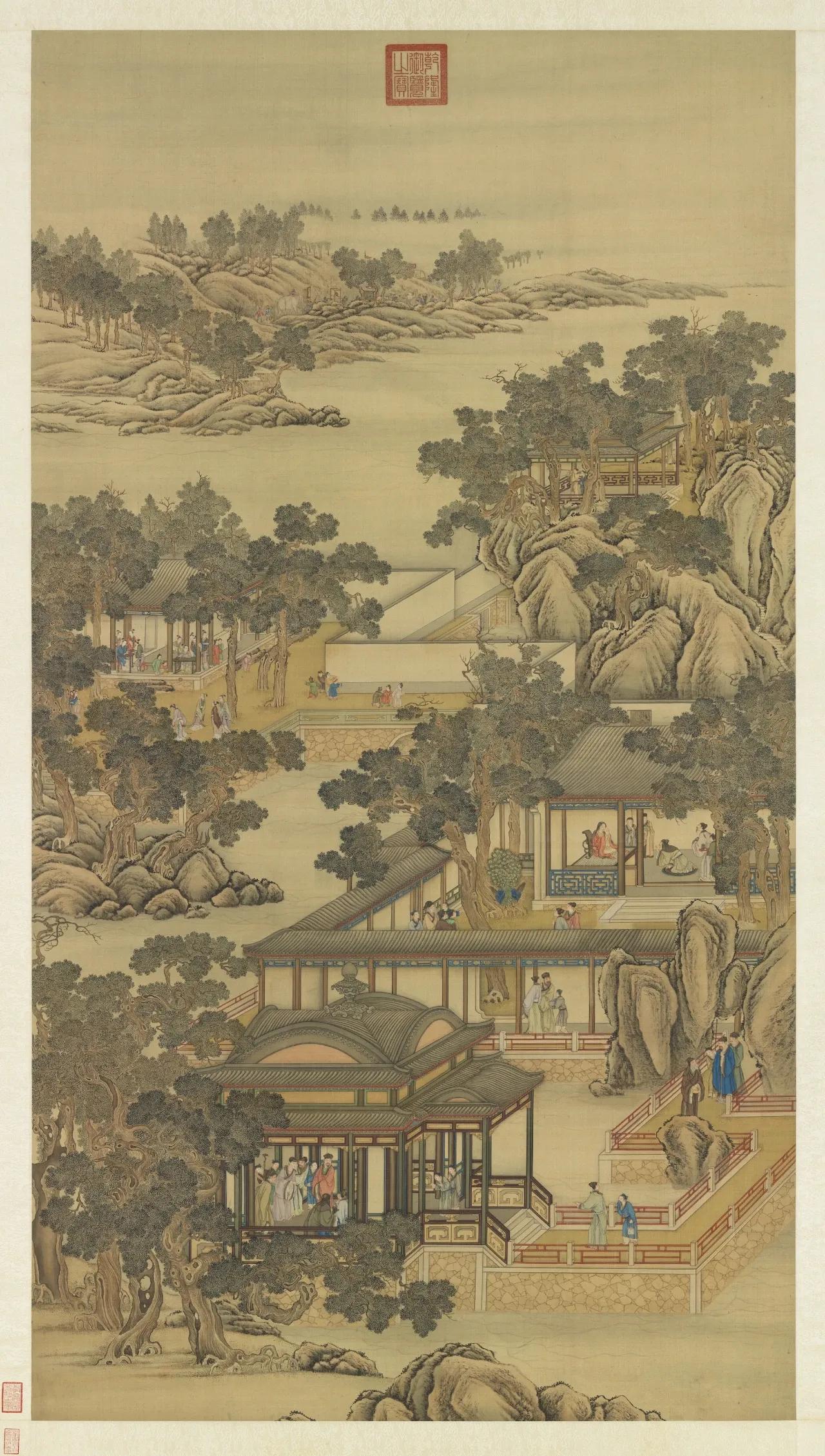 《清院画十二月令图：十一月》

「月令」一词，原本指依照十二个月颁布的政令，明清