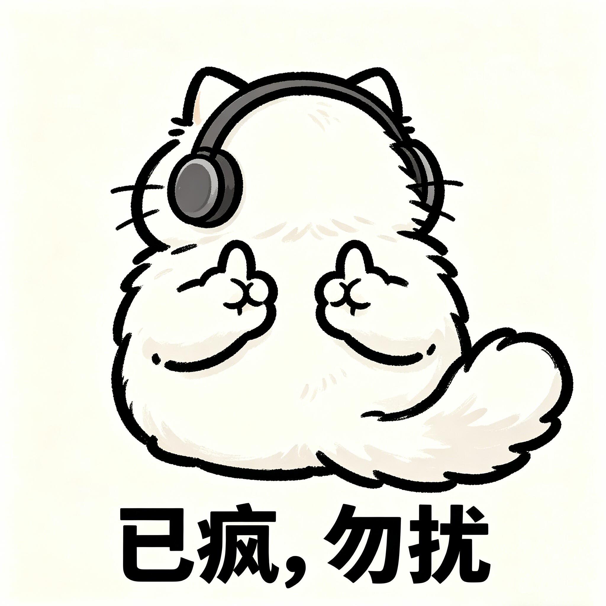可爱表情包  卡通表情包  打工人表情包  抽象搞怪表情包Cr  一只喵喵咪 