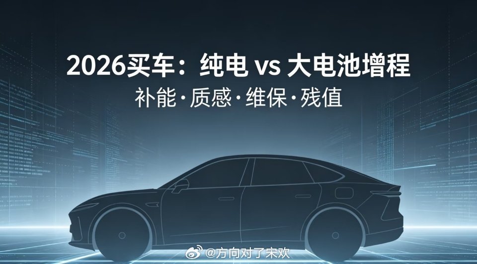 现在买车增程还是纯电 纠结选纯电还是增程，没有绝对最优解，完全贴合自己的用车场景