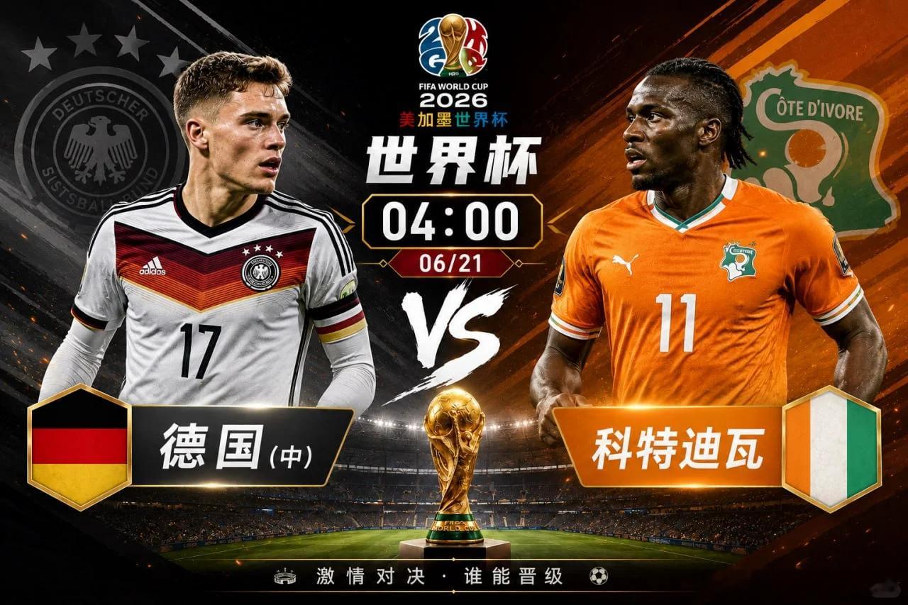 继续出发，再创连虹佳绩🌈034:  世界杯04:00品牌：德国vs科特迪瓦开球