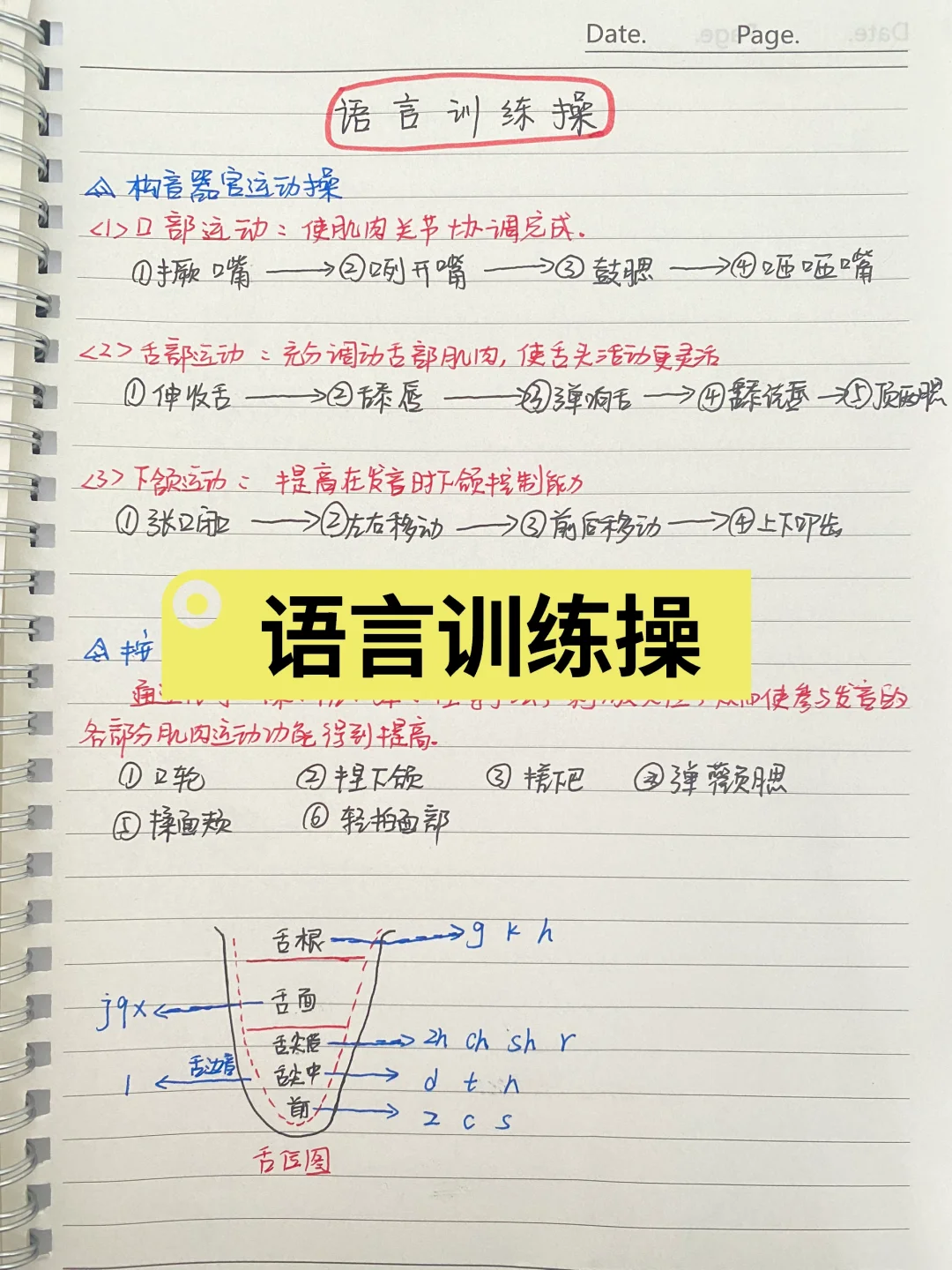 语言训练操总结