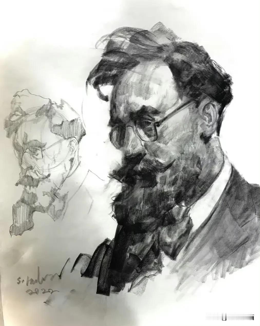 中东画家的人物素描作品你喜欢吗？