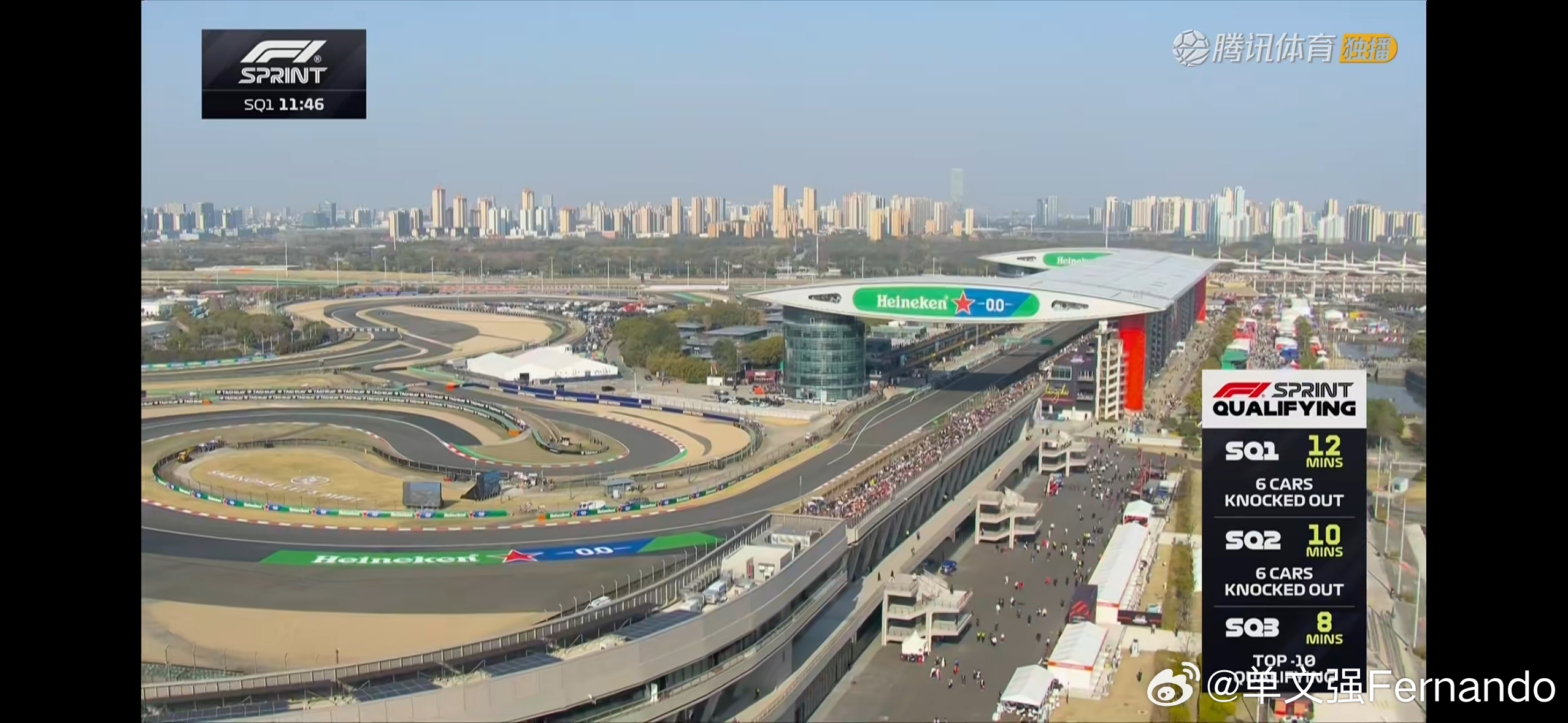F1冲刺排位赛 来了！！！冲刺排位赛开表！第一节SQ1有12分钟，淘汰6位车手第