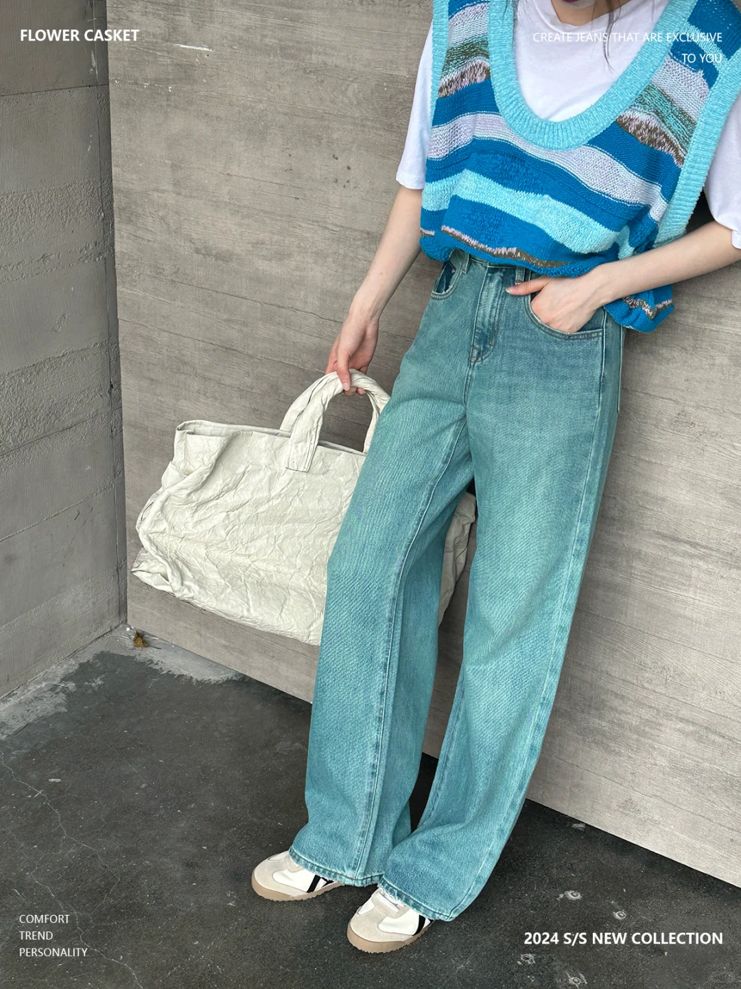 花匣子穿搭灵感 |身陷“蓝”海 潮流解读