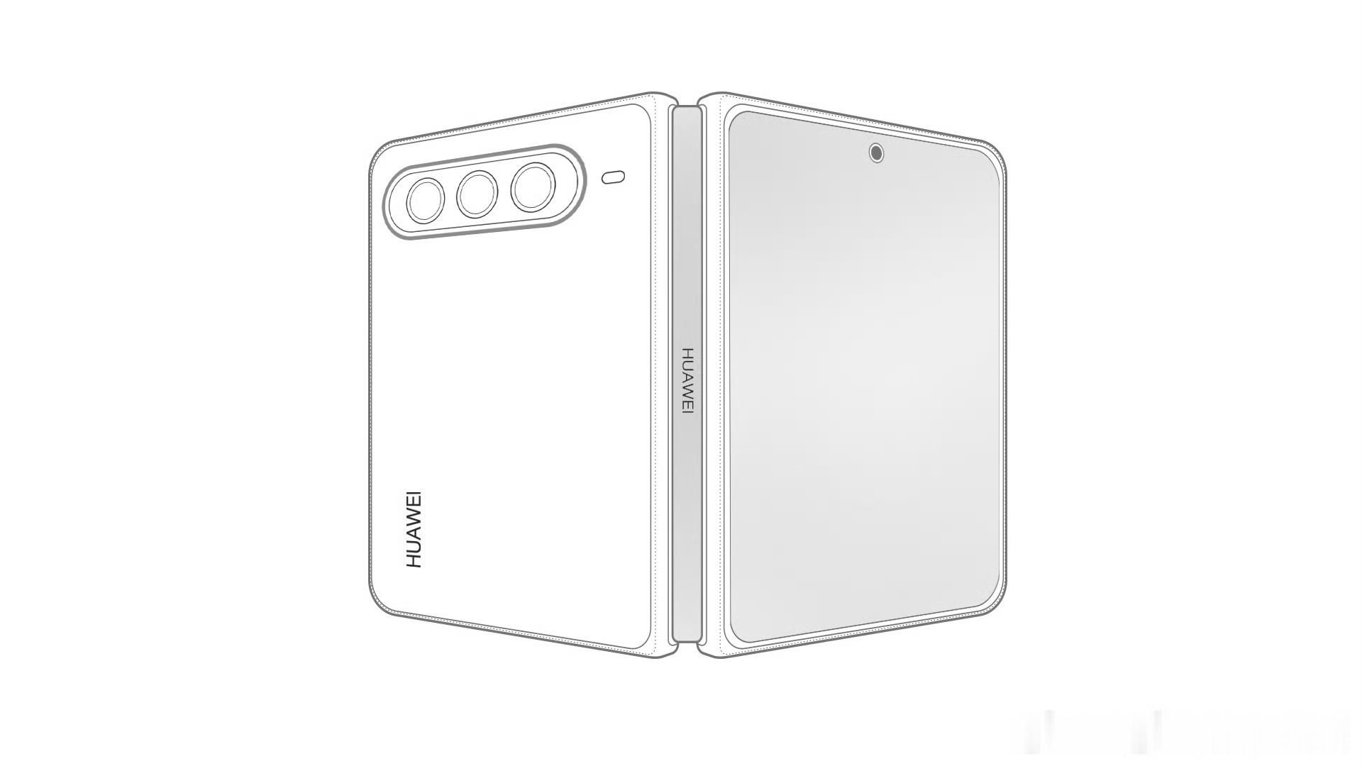 华为大阔折设计图曝光昨天老余微博就提到了，20日是Pura家族新品发布，除了Pu