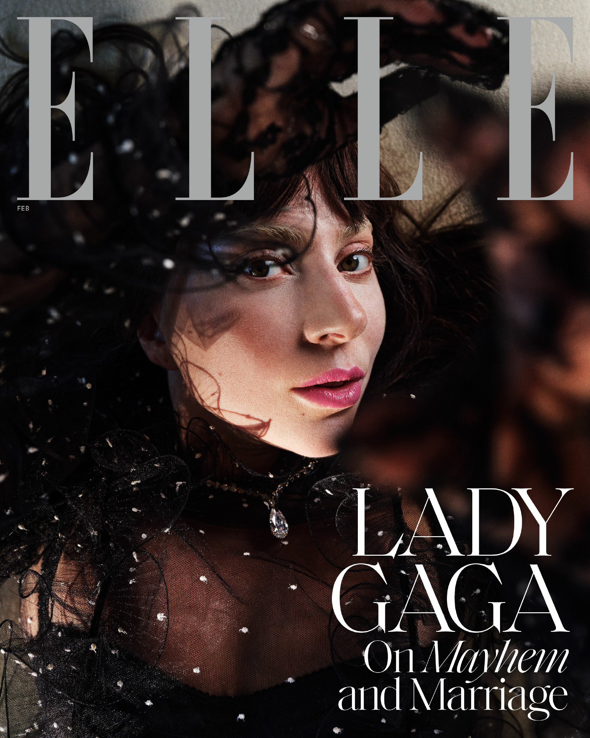 Lady Gaga 亮相美版ELLE 二月刊封面礼服来自Valentino 20