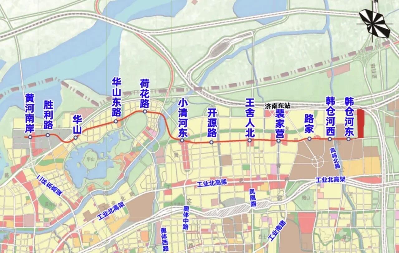 ‌济南地铁9号线

济南地铁9号线全线12座车站主体结构已全部封顶‌，线路预计‌