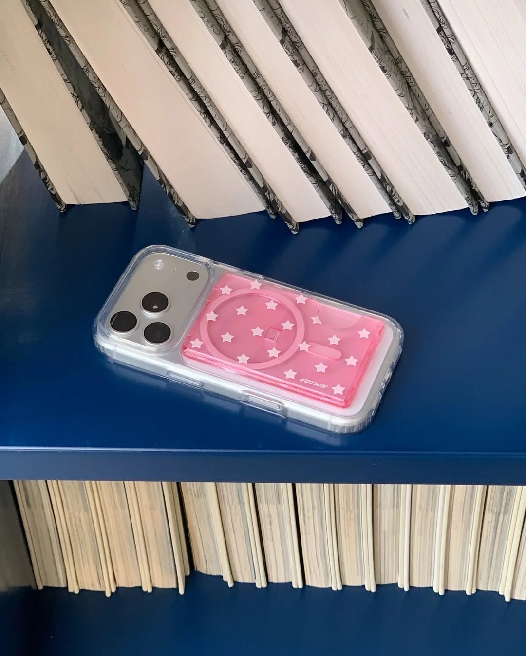 PINK STAR CARD POCKET ✷  컬러 카드 포켓이