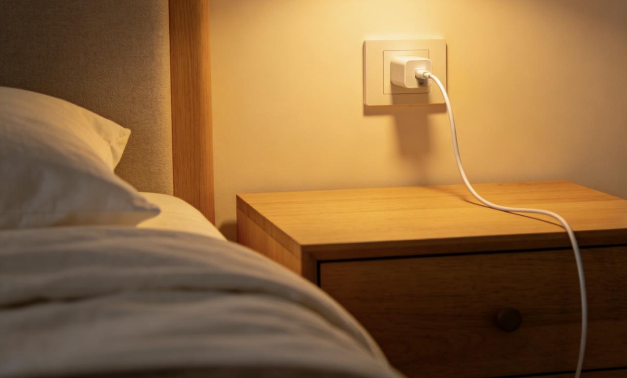 方屿和前女友分手那天，她收拾东西的时候落了一样——床头那根白色充电线。
他没提醒