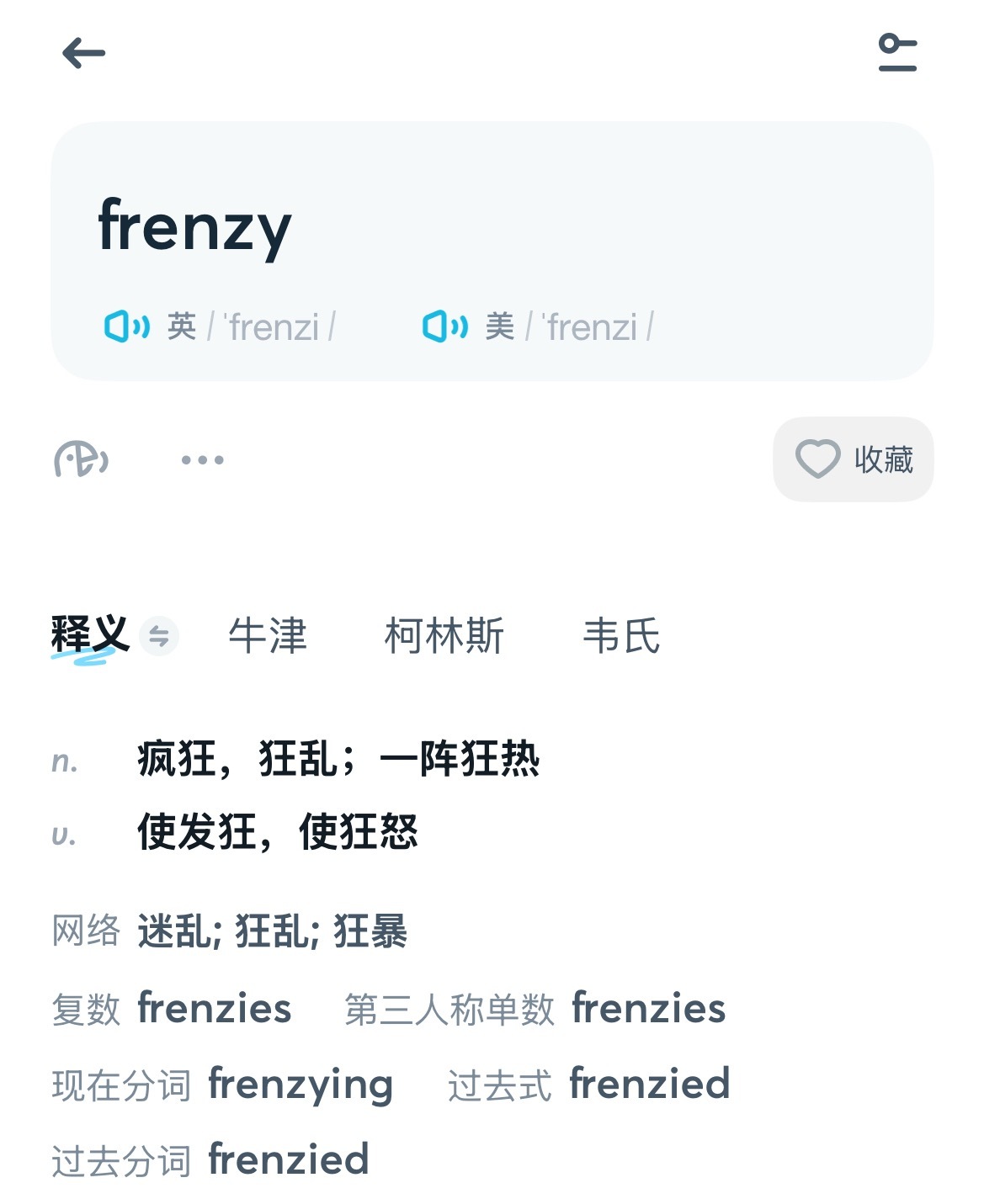 偶尔发现这个词跟friend很像我说这很有意思如果是朋友就是friend如果狂怒