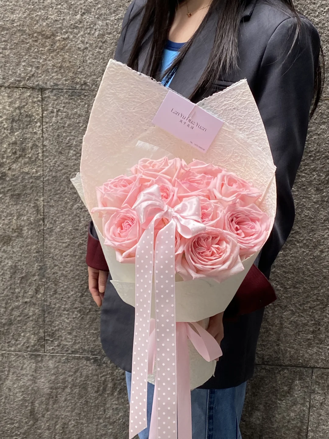 11支粉玫瑰花束｜送女友送爱人送闺蜜