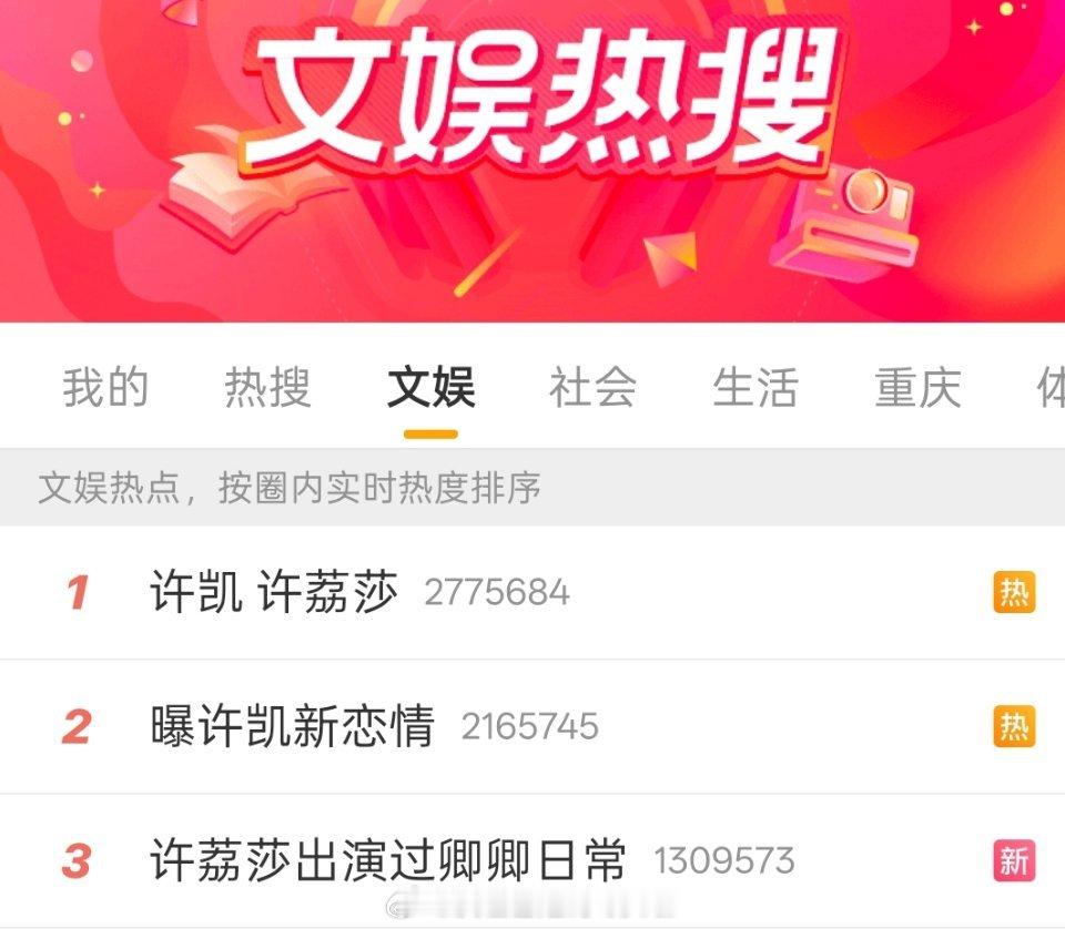 许凯新恋情？空降热一，目前于正已辟谣恋情表示已报警起因是演过《卿卿日常》的十八线