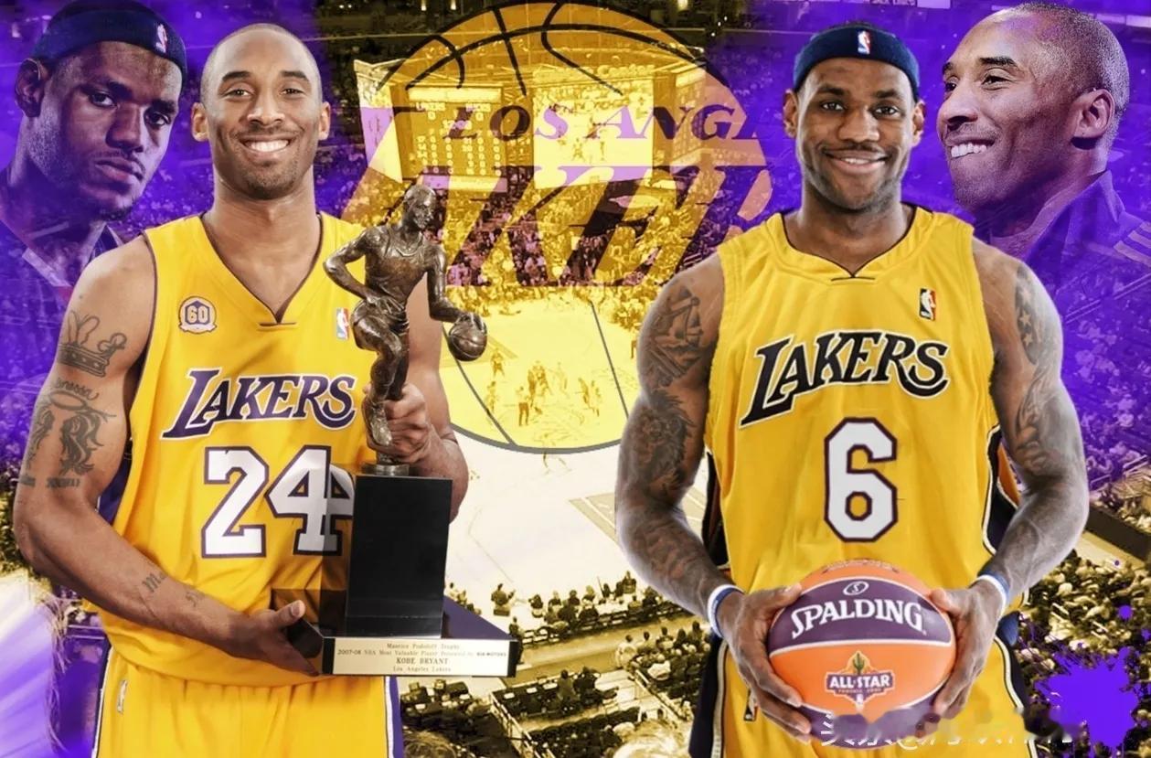 科比和詹姆斯主要奖项的对比：
 
1、 总冠军：科比获得了5个总冠军，詹姆斯获得