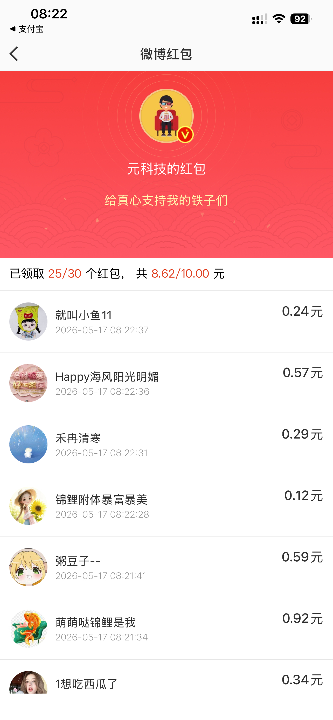 真心支持我的铁子们元科技的老铁们，还有5个，赶紧去 