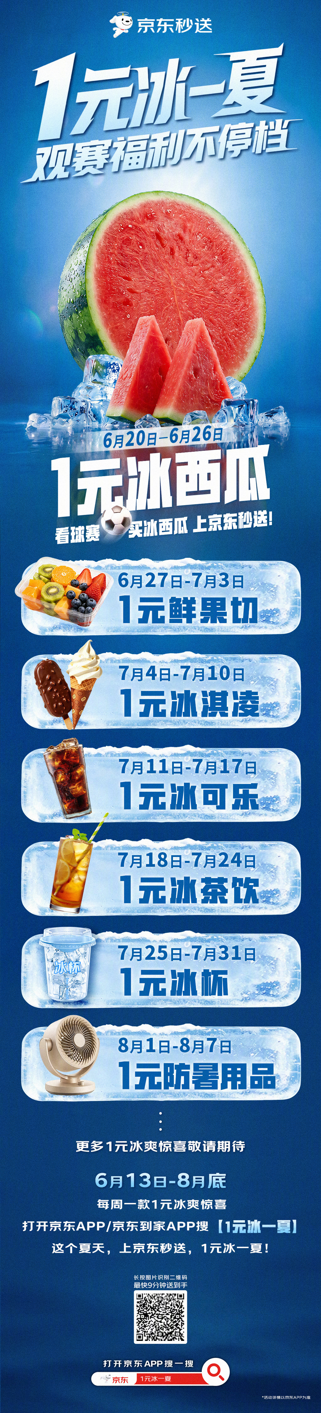看球的快乐当然是和三五好友烤串啤酒冰西瓜！🍻6月20日-6月26日  秒送「1