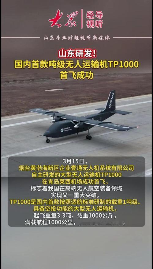 2026年1月11日，中国兵器工业集团自主研发的“天马-1000”无人运输机成功