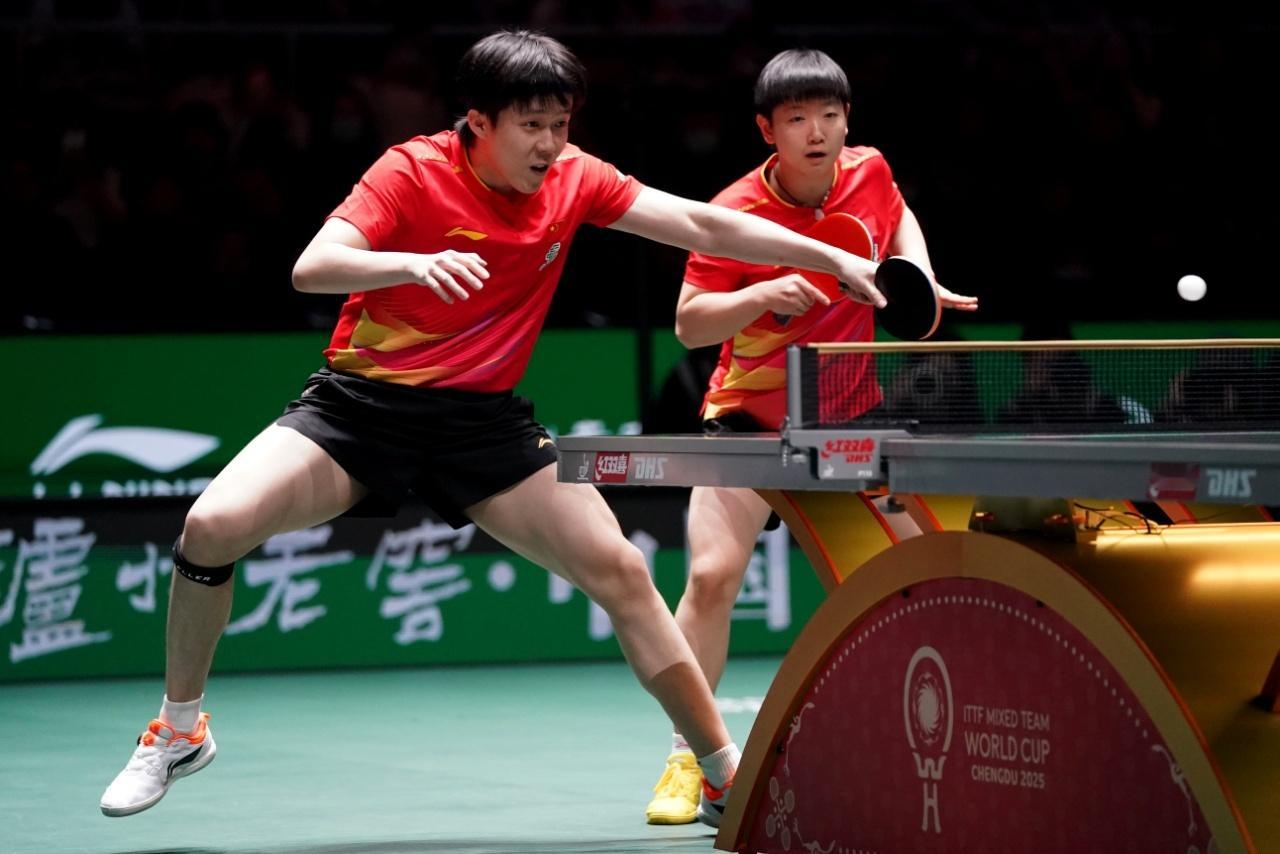 12月7日，2025成都混合团体世界杯大结局，韩国获得第四，德国季军；中国8-1