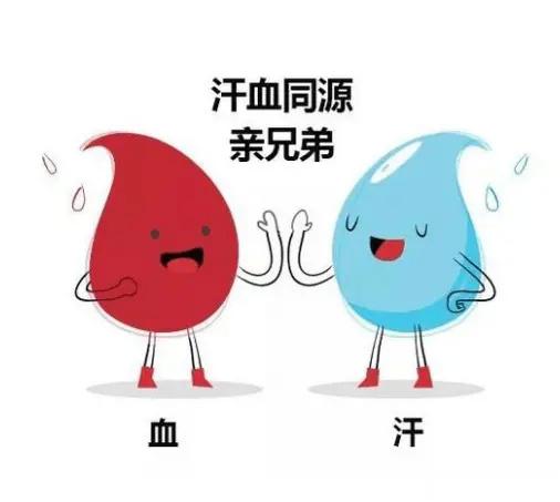 #国医的精诚力量# 出汗多是会伤血的，中医讲的“汗血同源”要了解！汗它源于津液。