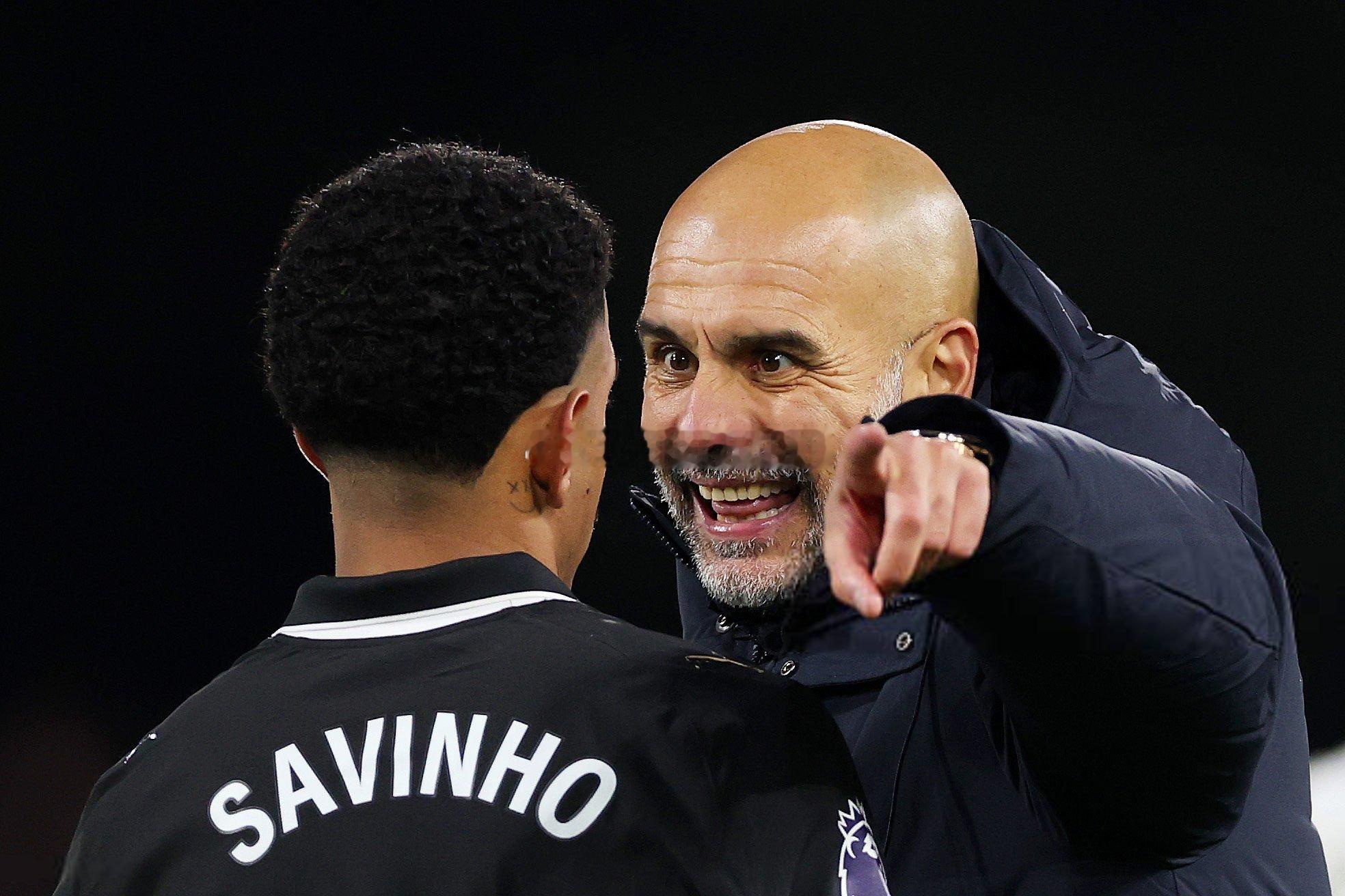 Pep Guardiola & Savinho