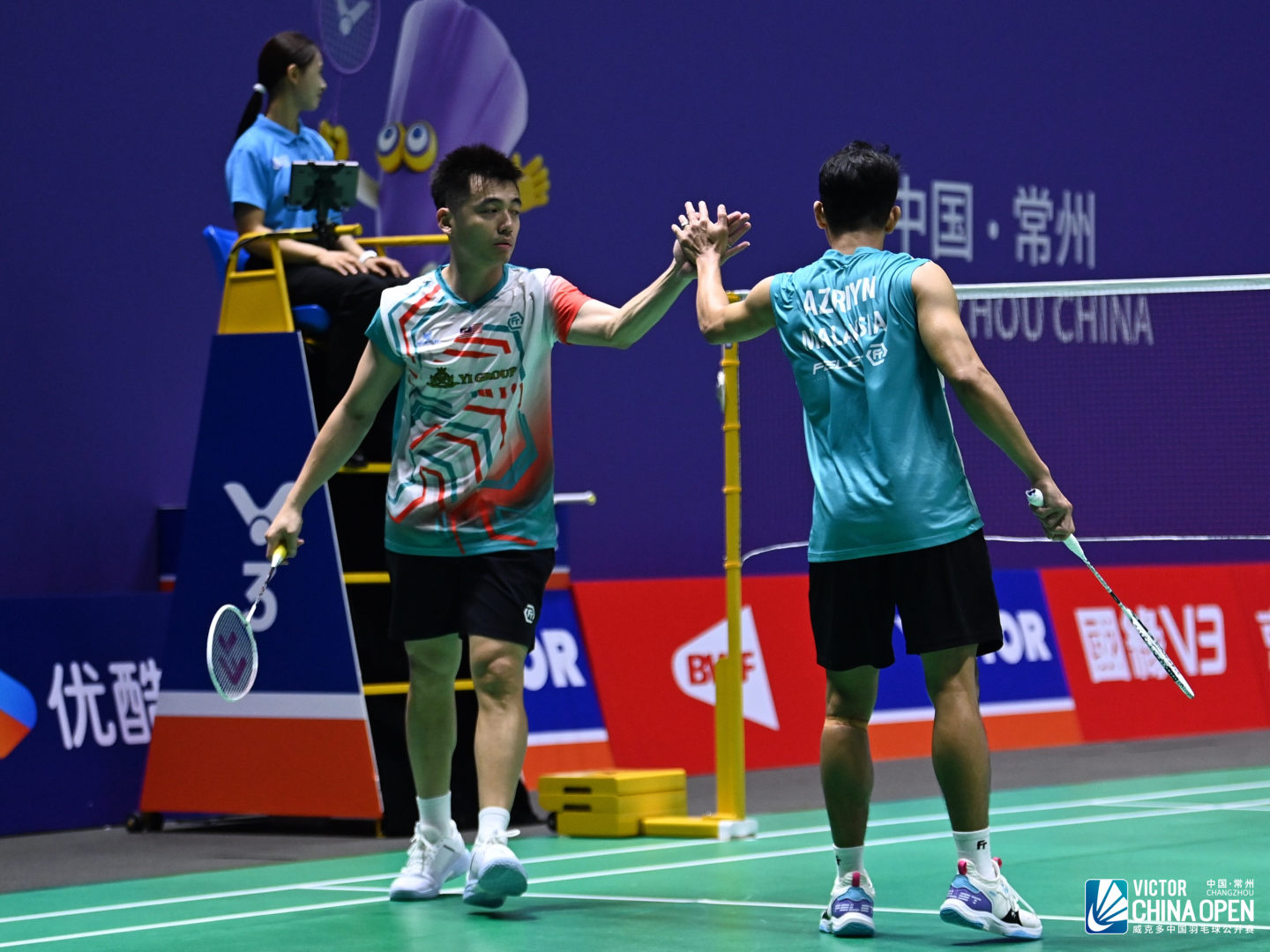 阿兹林/陈蔚强🇲🇾 25-23、21-17 🇲🇾郑凯文/叶睿庆下轮对手：