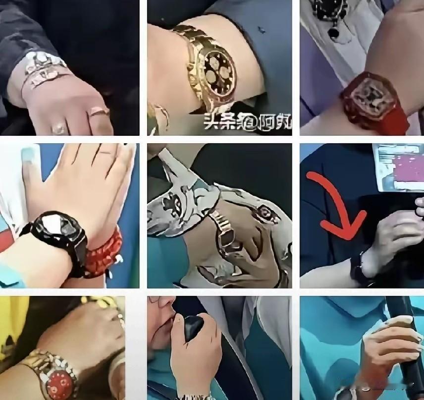 韩红很爱手表吗？随便扒一扒，十几块奢侈品名表，戴那么多手表 戒指，是想表现什么？