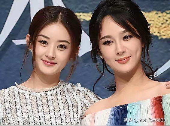 以前在电视剧里总感觉赵丽颖的颜值一般可当她跟杨紫的同框合影时不仅颜值高，而且气质