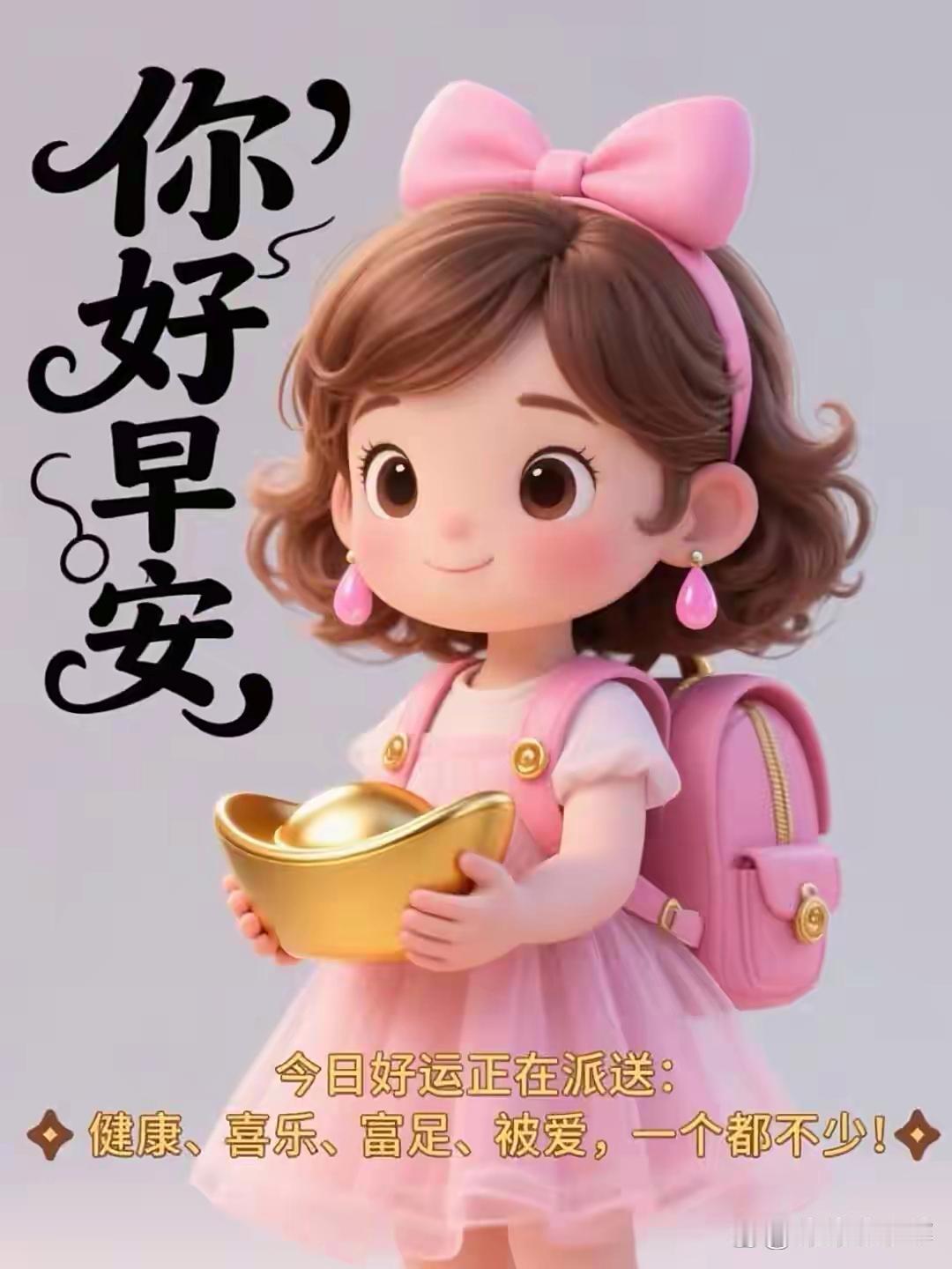 早上好呀！今日好运已在派送途中咯。清晨，太阳升起，希望也随之升腾，我把福气、运气