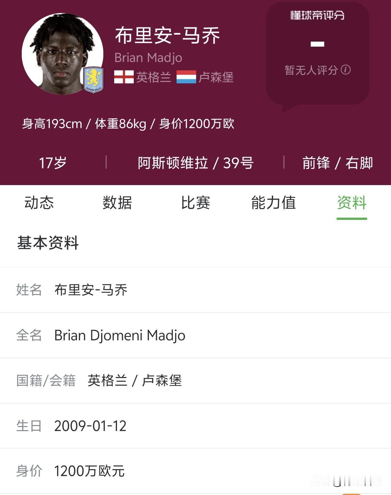 17岁的马乔，已经在欧洲超级杯进球了。马乔出生于2009年，与邝兆镭、赵松源、万