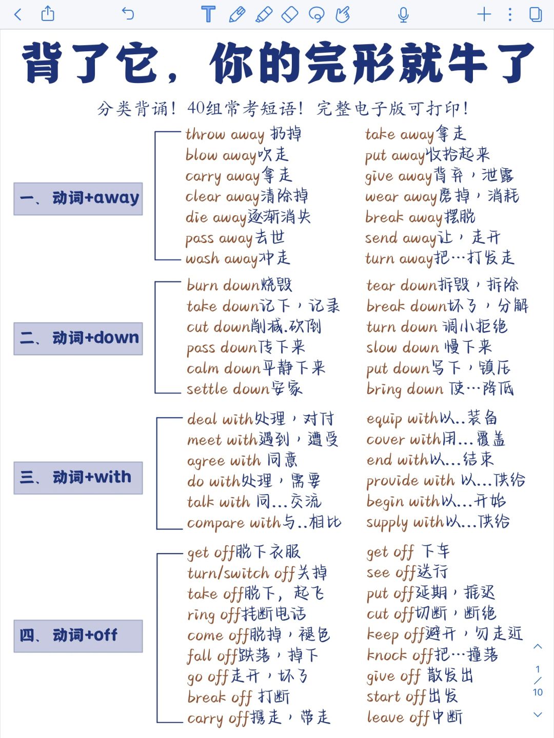 背了它‼️拿捏英语完形！次次满分正确率飙升