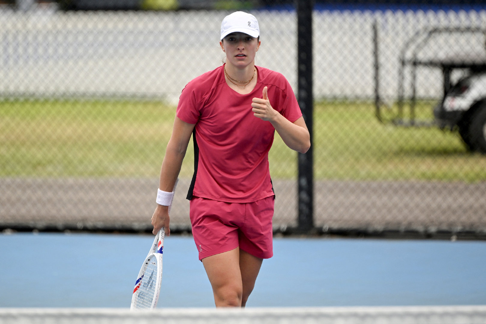 红红火火❤️🔥斯维亚泰克备战联合杯🏃美网2026