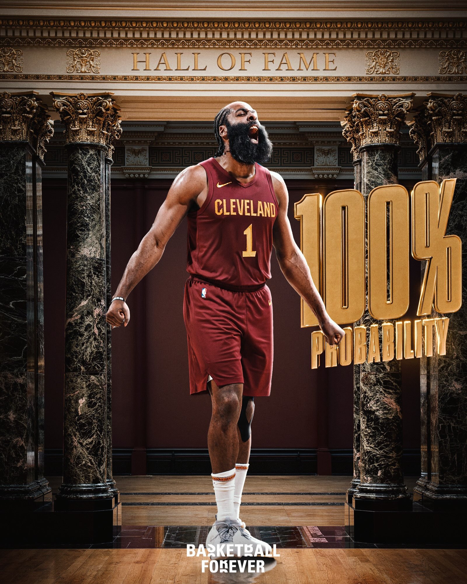 美媒分析NBA球星进入名人堂的概率：詹姆斯 100%杜兰特 100%库里 100