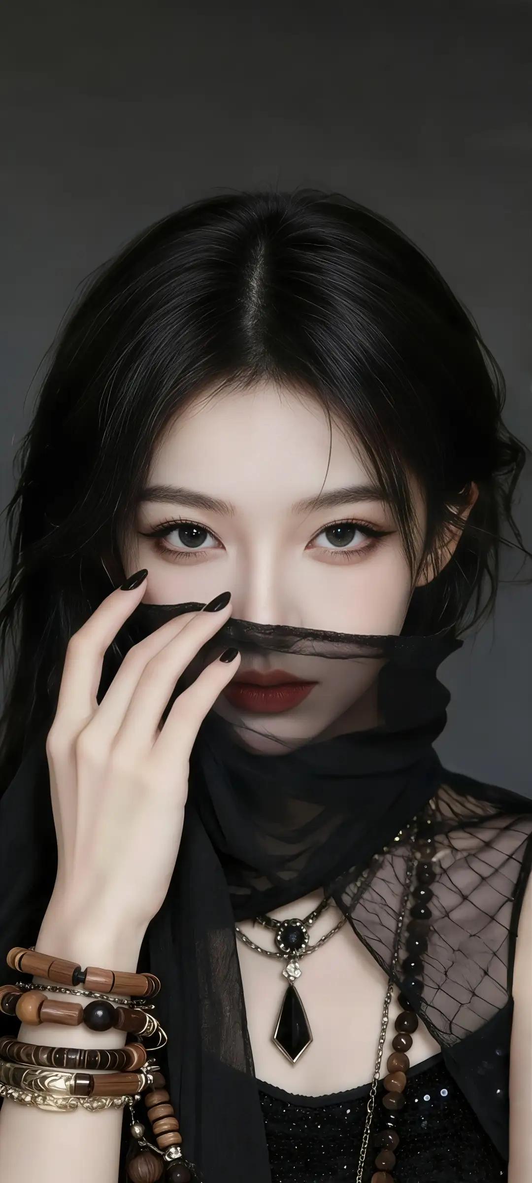 高清美女，您可以考虑换换壁纸[笑哭]