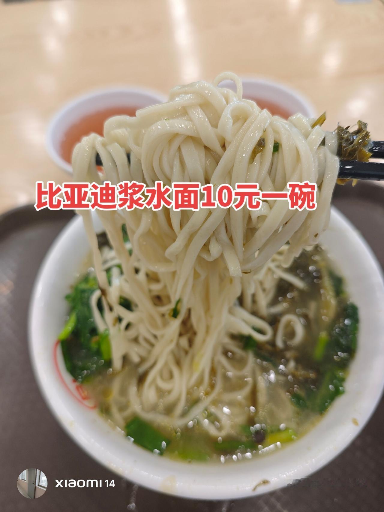 10元的面太实惠了，香迷糊了。如果这碗面能卖8元就更好了。一般工厂的伙食都有补贴