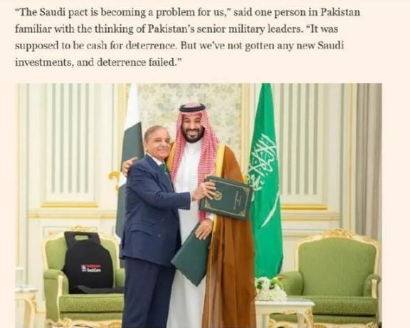巴基斯坦现在陷入了两难，当初跟沙特签署了集体防御协议，原本估计是为了帮沙也进行威