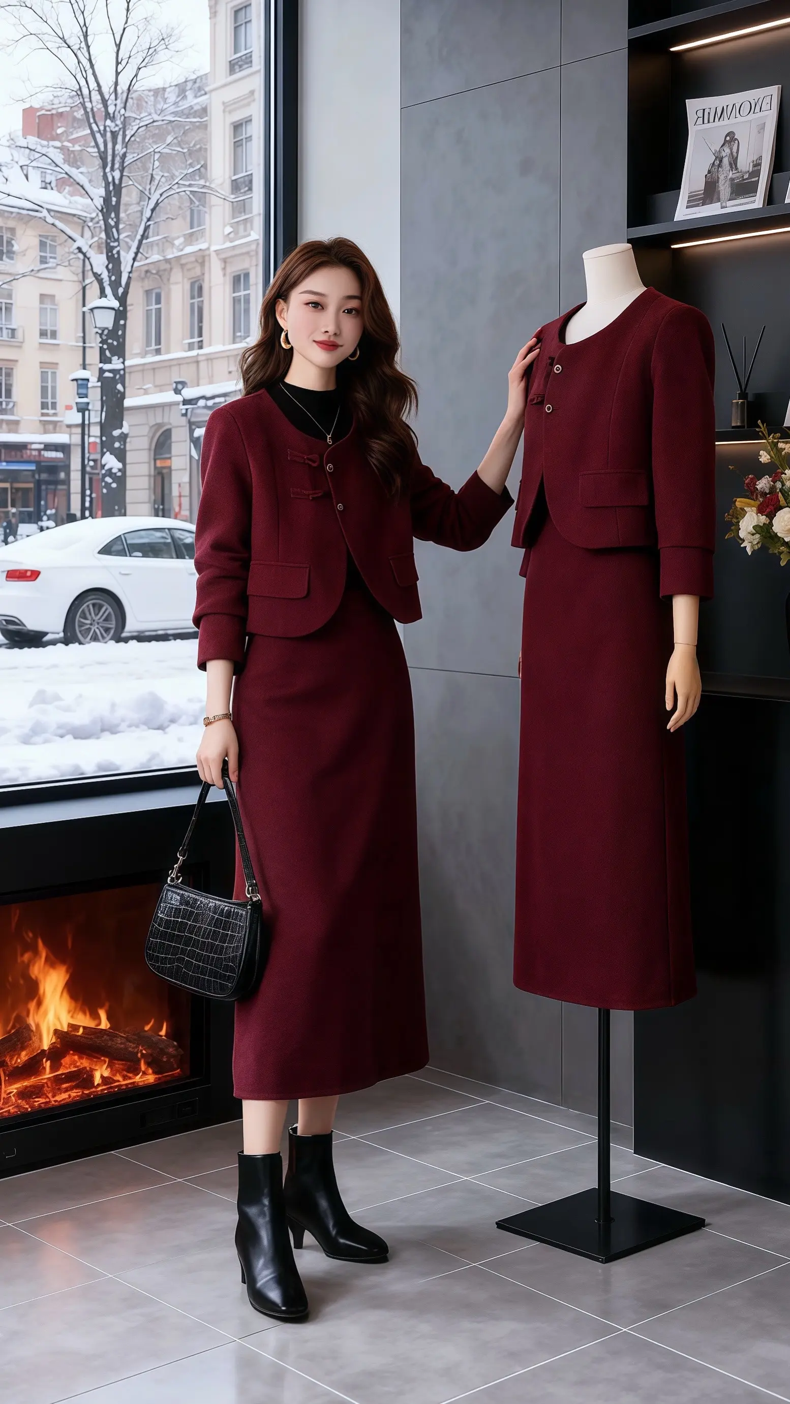 秋冬氛围感穿搭的重要性 小香风 一键入冬穿搭好喜欢简单干净的秋冬穿搭秋...