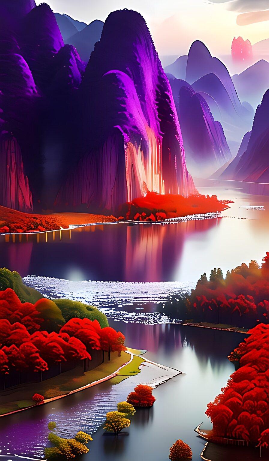 @DOU+小助手 山水间的诗意画卷 原创作品 风景如画的地方 如诗如画的自然景观