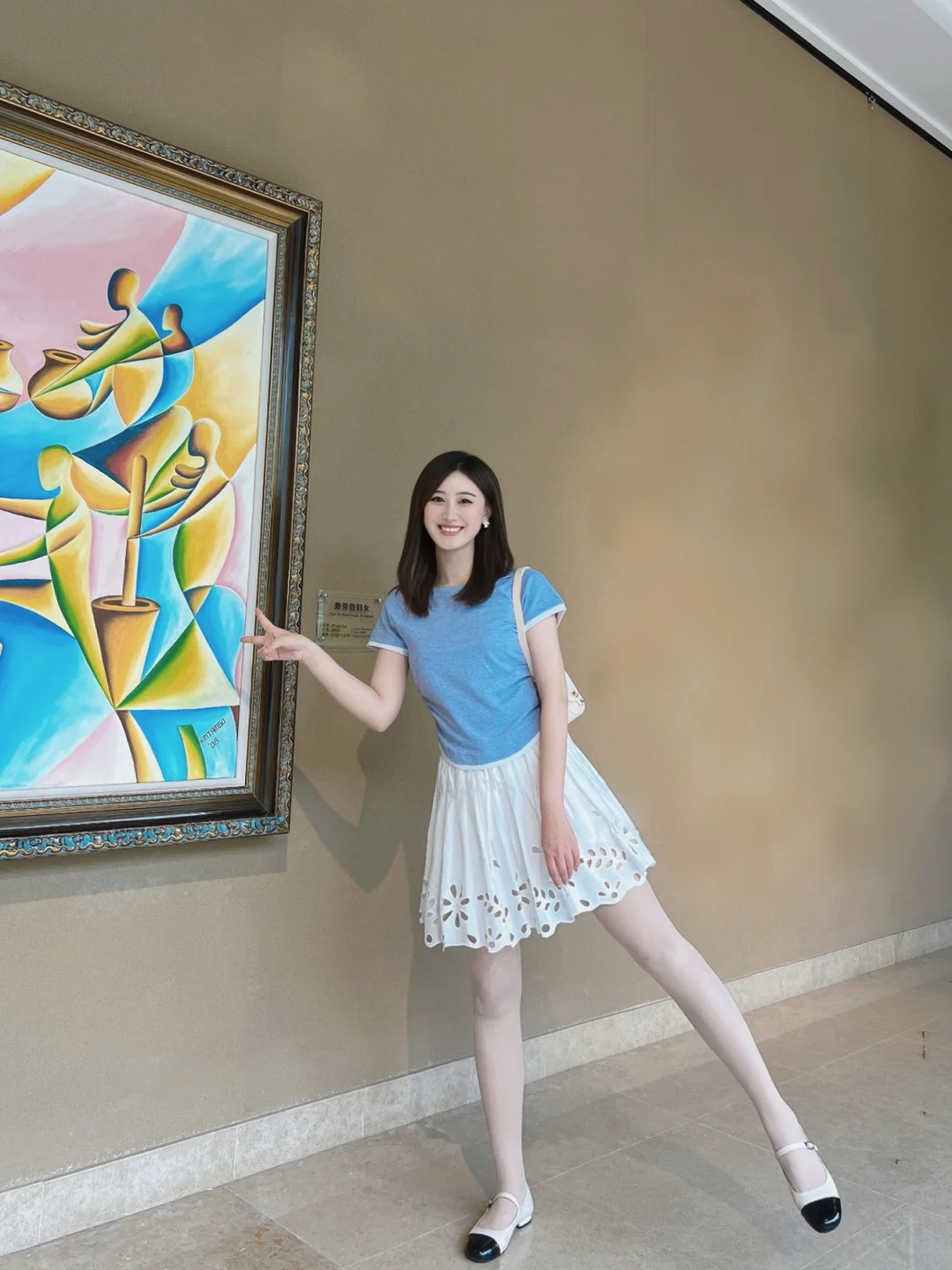 173ootd | 春夏来点小清新💙🤍