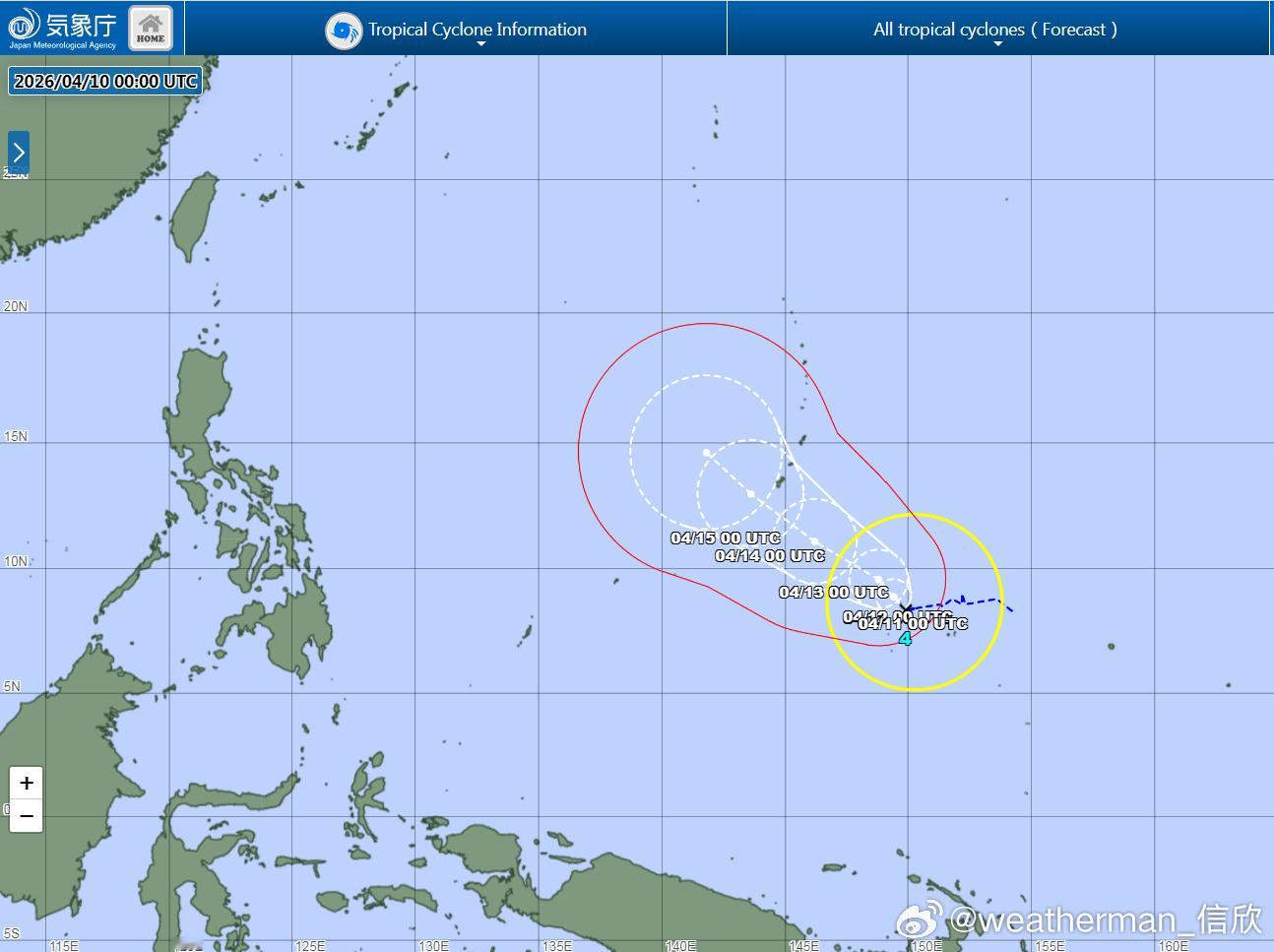 【4号台风森拉克】今天凌晨在西北太平洋上生成个了今年4号台风森拉克。未来这个台风