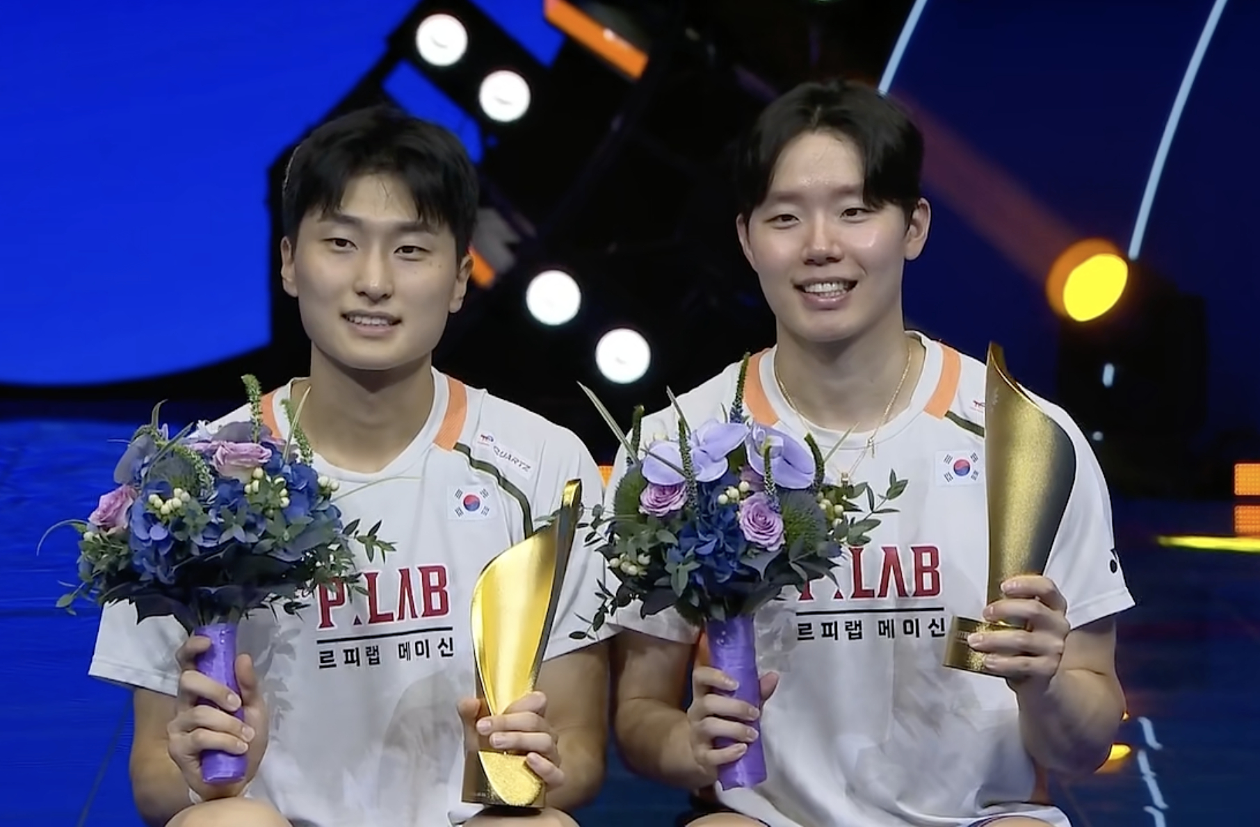 男双冠军：徐承宰/金元浩🇰🇷男双亚军：兰基雷迪/谢提🇮🇳恭喜四位🎉🎉