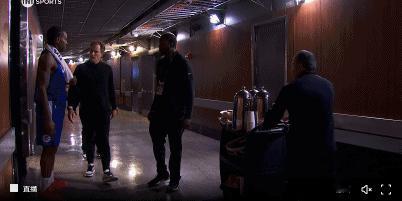 伦纳德第一节结束后返回更衣室，本场比赛不会回归！
反观在场上的哈登，被森林狼5分
