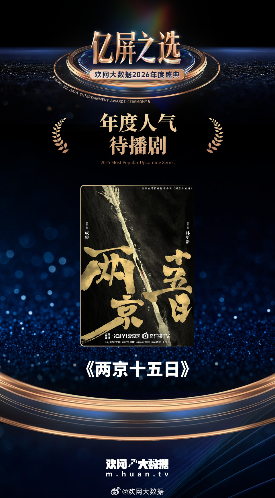 成毅提胯走路太飒了 成毅《两京十五日》未播先爆，获得欢网「年度人气待播剧」荣誉！