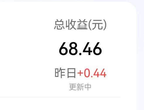 分享我这周有趣的事：分享做头条一共挣了68.46块！两个多月，将近三个月，基本天