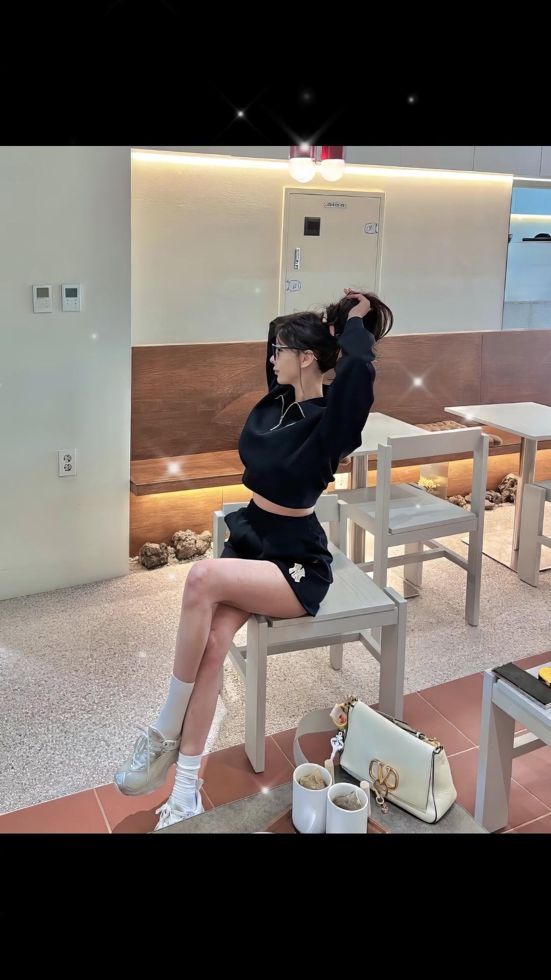 创作灵感辣妹穿搭 长腿女神 谁还不是小腰精 大长腿