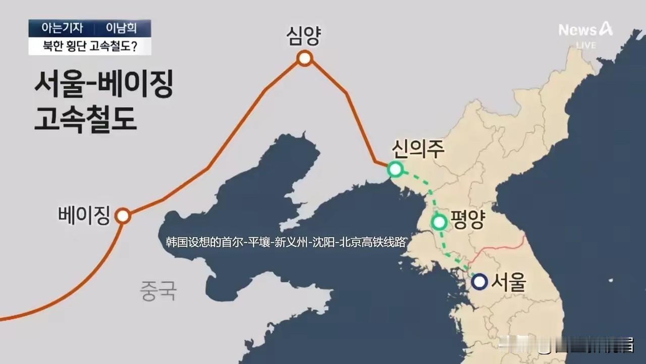 韩国提出修建中国经朝鲜到首尔的高铁设想，看起来很吸引眼球，但实现的希望很渺茫。
