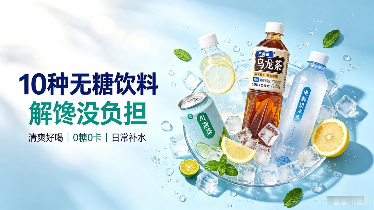 10款宝藏无糖饮料！嘴馋随便喝，好喝零负担

现在越来越多人注重饮食健康，戒掉高