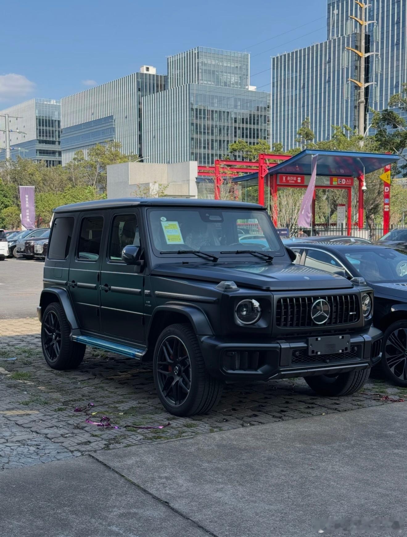 奔驰 G63  哑光夜晚黑  孟加拉红 917➕车漆88500➕917孟加拉红1