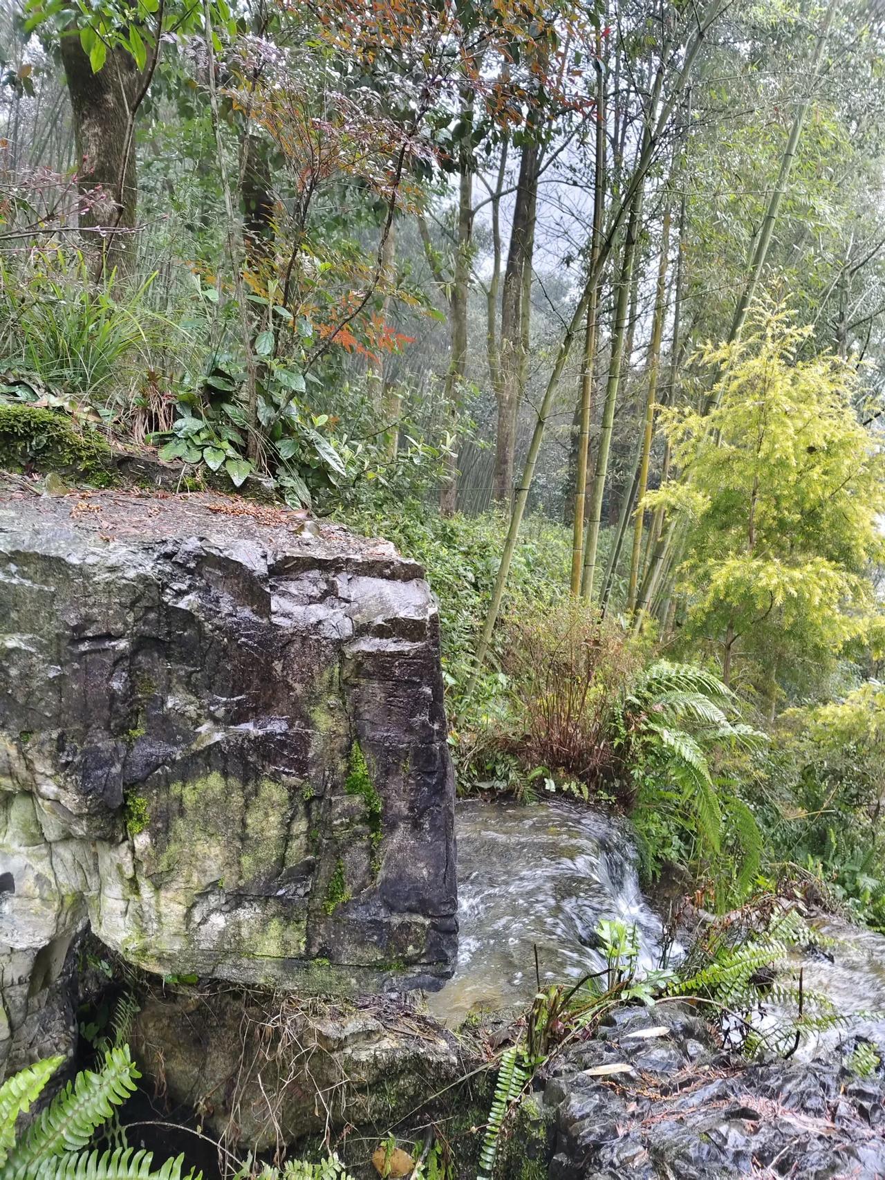 下联：雨来雨去雨留痕，请出上联！花开花谢诉春秋