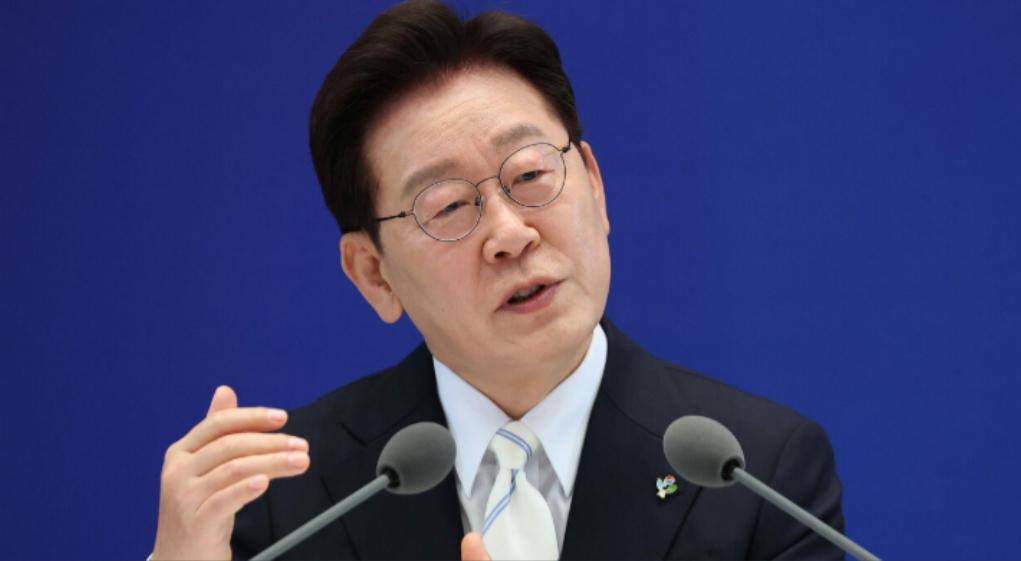 不同意，韩国拒绝日本 今天（6月8日），韩国总统李在明在就职一周年的记者会上，喊