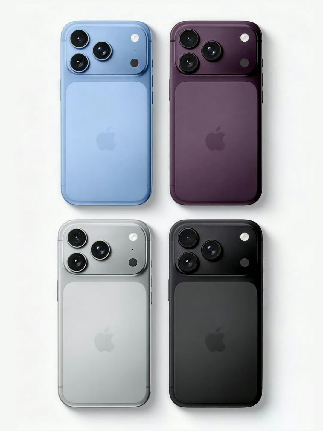 iPhone18Pro蓝色曝光 感觉17没多久啊，18就这么曝光了……不难看吧？