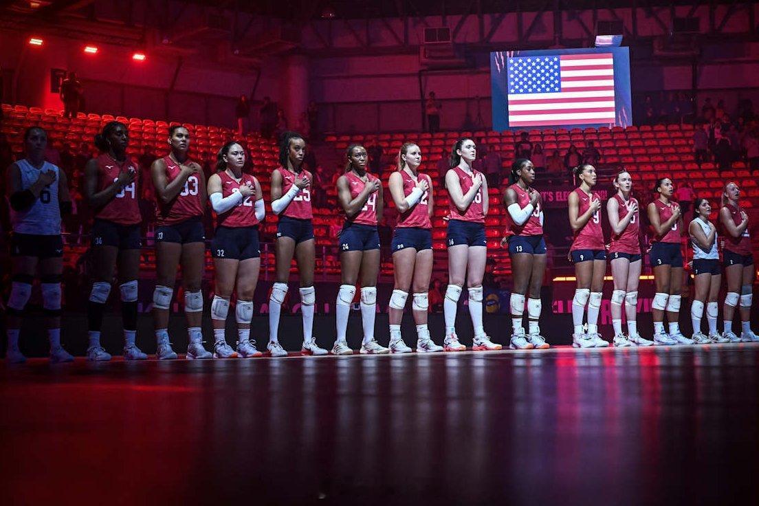 女排[超话] 美国🇺🇸1-3不敌土耳其🇹🇷，结束🔚世锦赛之旅。✅3-1
